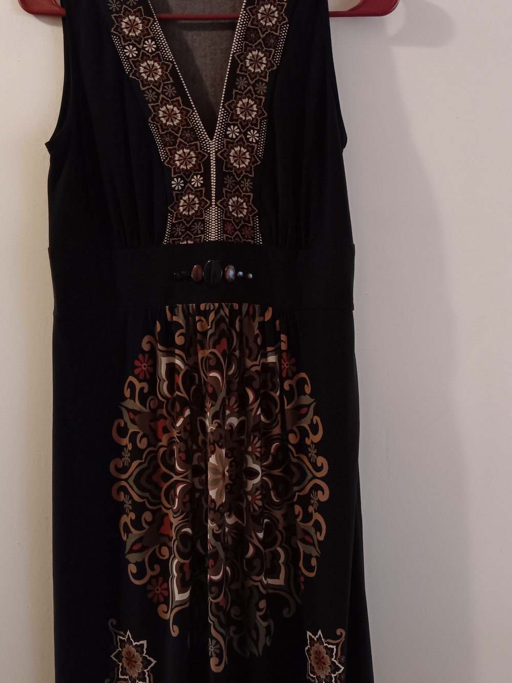 vintage y2k 90s studio 1 black midi dress boho look size 6 petite